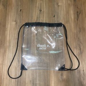 Ariana Grande Thank U, Next Clear Draw Sting Backpack